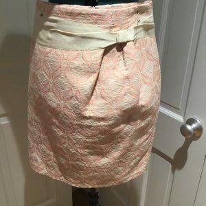 Antonio Melani pink and cream skirt, size 6